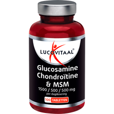 Lucovitaal Glucosamine Chondroïtine MSM 1500/ 500 mg tabletten 100 stuks pot