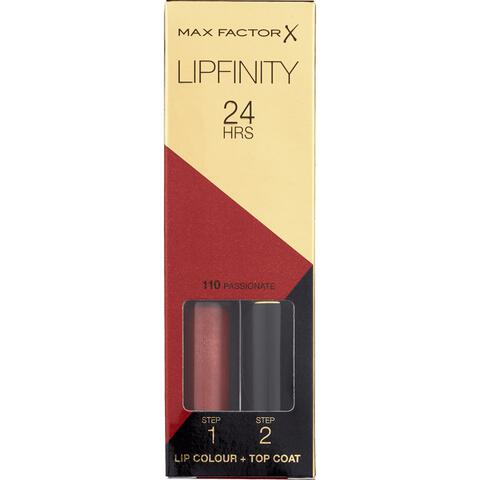 Max Factor Lipfinity Lip Colour Lipstick 110 Passionate