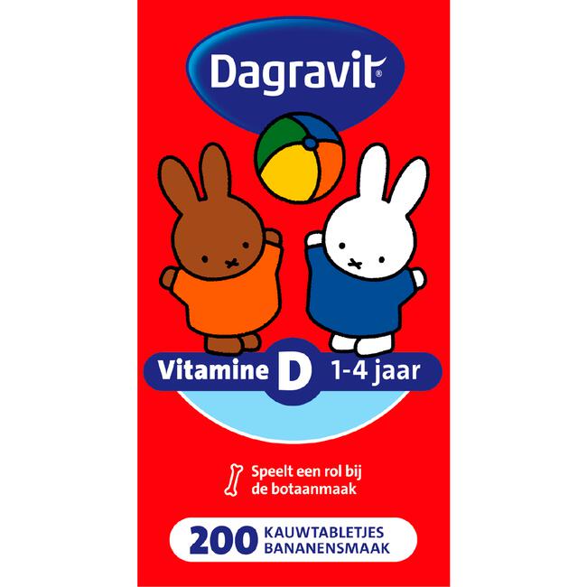 Dagravit Kids Vitamine D 200 kauwtabletten