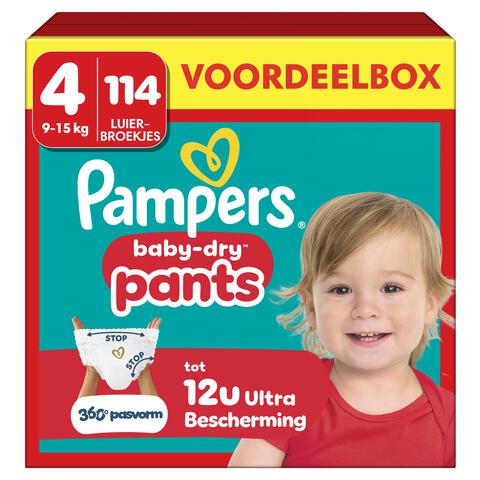 Pampers Baby Dry Pants Voordeelbox Luierbroekjes Maat 4 9-15 kg 114 stuks