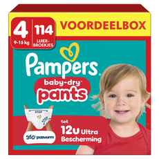 Pampers Baby Dry Pants Voordeelbox Luierbroekjes Maat 4 9-15 kg 114 stuks
