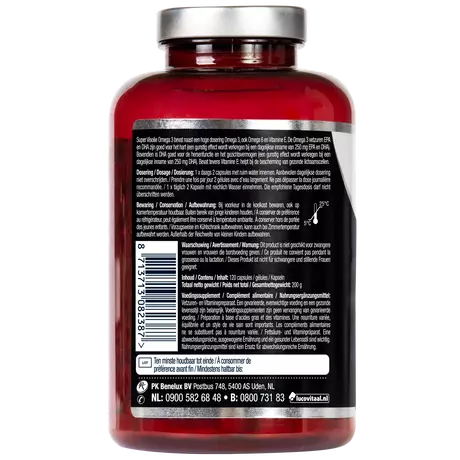 Lucovitaal Super Visolie Omega 3 Capsules 120 stuks