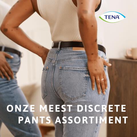 TENA Silhouette Plus Low Waist Wegwerp Broekjes Zwart L 10 stuks