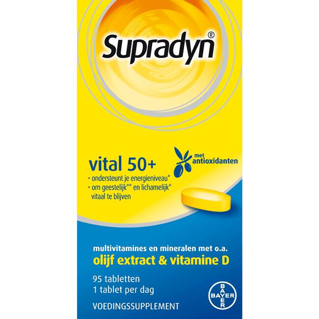 Supradyn Vital 50+ multivitamines voor vijftigplussers  95 tabletten