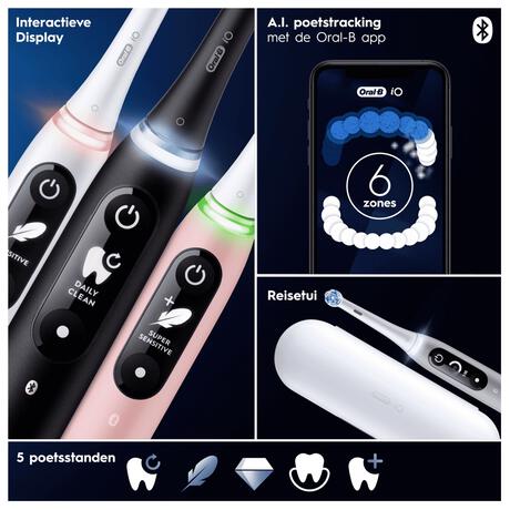 Oral-B iO 6N Zwart Elektrische Tandenborstel