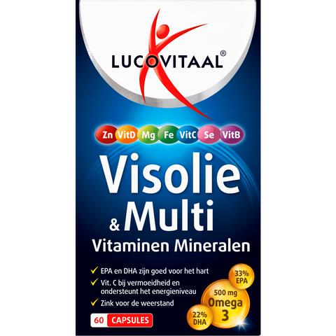 Lucovitaal Visolie&Multi 60 stuks