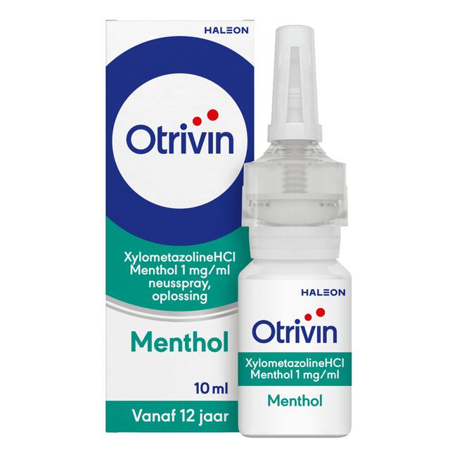 Otrivin Menthol Xylometazoline HCI 1 mg/ml Neusspray bij een Verstopte Neus 10 ML