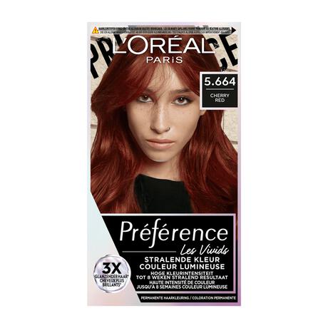 L'Oréal Paris Préférence Haarverf 5.664 Cherry Red