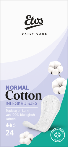 Etos Pure & Organic Inlegkruisjes Normal 24 stuks
