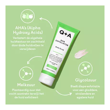 Q+A AHA Exfoliator Bodyscrub 250 ML