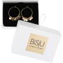 BiSjU Jewellery Oorbellen kleine ronde ringen Gold Plated SS		