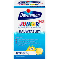 Davitamon Junior 3-12 Kauwtabletten Bananensmaak