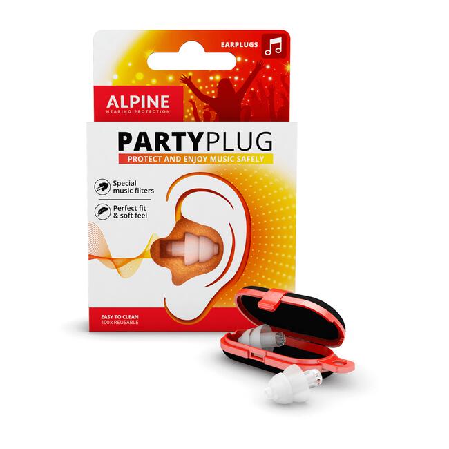 Alpine PartyPlug Transparant Herbruikbare Muziek Oordoppen 1 paar