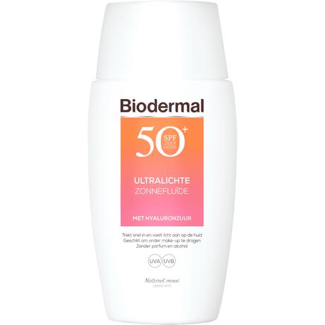 Biodermal Ultralichte Zonnefluïde Gezicht SPF 50+ 40 ML