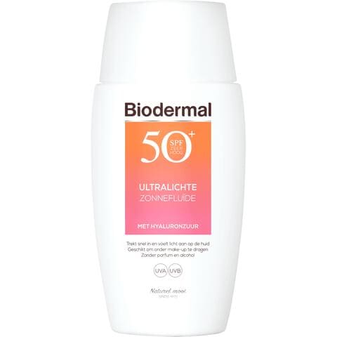Biodermal Ultralichte Zonnefluïde Gezicht SPF 50+ 40 ML