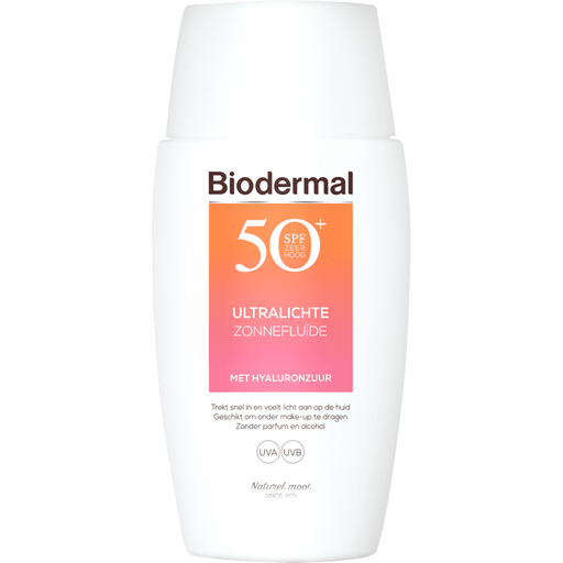 Biodermal Ultralichte Zonnefluïde Gezicht SPF 50+ 40 ML