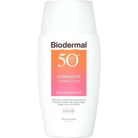 Biodermal Ultralichte Zonnefluïde Gezicht SPF 50+ 40 ML