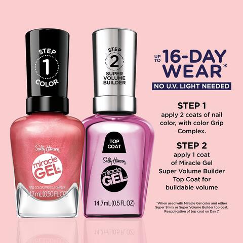 Sally Hansen Miracle Gel Chrushing It Collection Go Hard Or Glow Home 254 14.7 ML