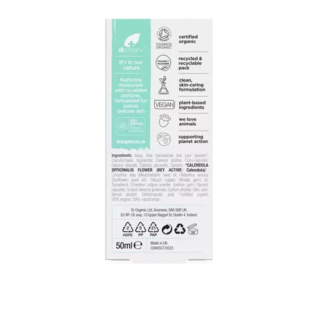 Dr. Organic Calendula Baby Moisturiser 50 ML