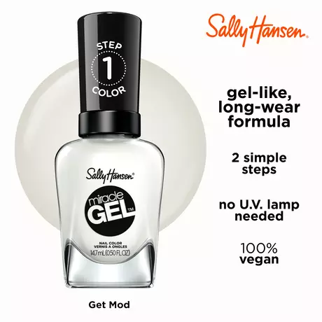 Sally Hansen Miracle Gel Nagellak 450 Get Mod Wit 14,7 ML