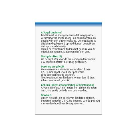 A. Vogel Linoforce Bij Een Moeilijke Stoelgang Granulaat 200 GR