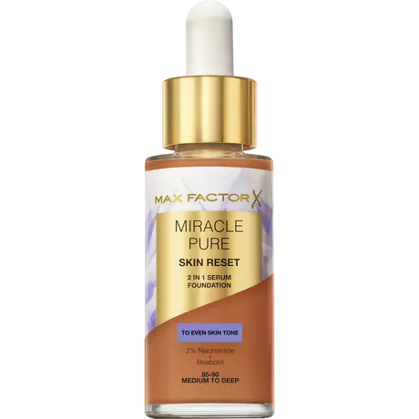 Max Factor Miracle Pure Serum Foundation 85-90 Medium To Deep 30 ML