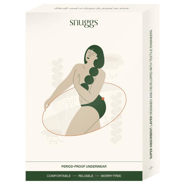 Snuggs period underwear Active highrise light black M