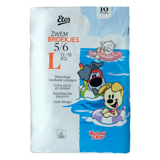 Etos Woezel en Pip Zwemluiers Maat L 10 stuks