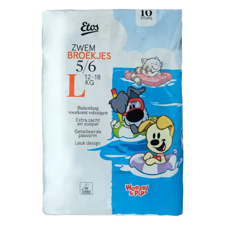 Etos Woezel & Pip Zwemluiers Maat L 10 stuks