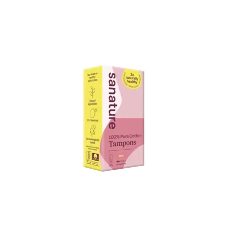 Sanature 100% Katoenen Tampons Mini 16 stuks