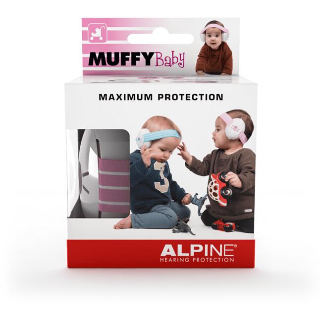 Alpine Muffy Baby Oorkap Voor Baby, Dreumes en Peuter Roze 1 stuks