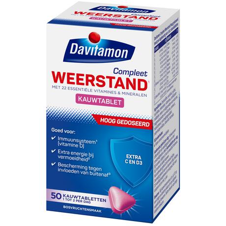 Davitamon Compleet Weerstand Forte 50 Kauwtabletten
