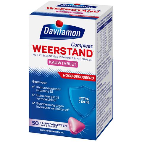 Davitamon Compleet Weerstand Forte 50 Kauwtabletten