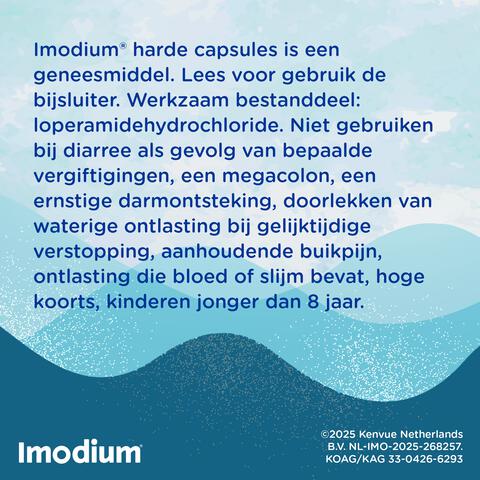 Imodium Loperamid Bij Diarree 2 MG Capsules 12 stuks