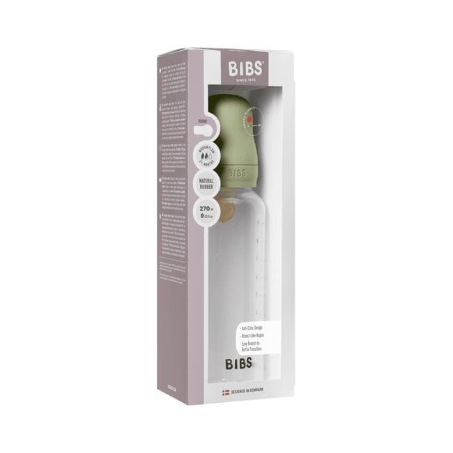Bibs Plastic Baby Bottle 270 ml - Sage