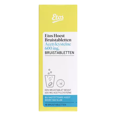 Etos Hoest Bruistabletten Acetylcysteïne 600 MG 10 stuks