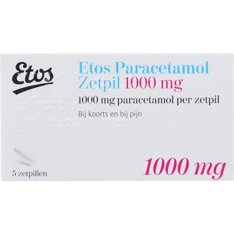 Etos Paracetamol 1000 mg Zetpil
