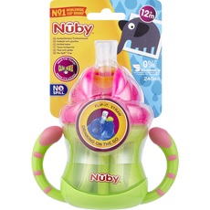 Nûby Flip-It 12+M Antilekbeker met Handvatten Groen