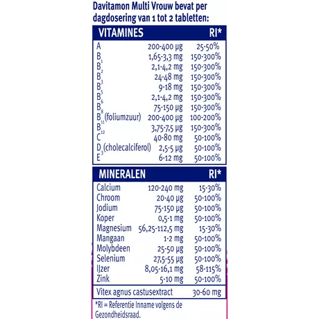 Davitamon Multi Vrouw Tabletten 60 stuks