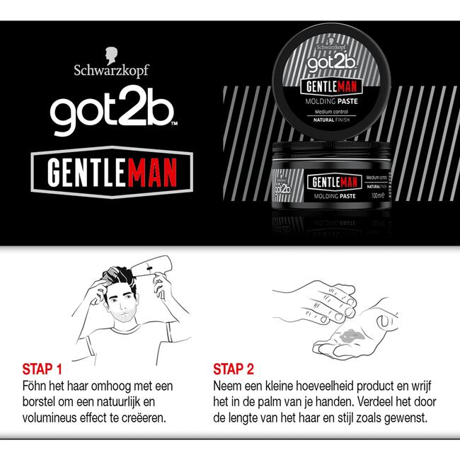 Schwarzkopf Got2b Gentleman Molding Paste 100 ML