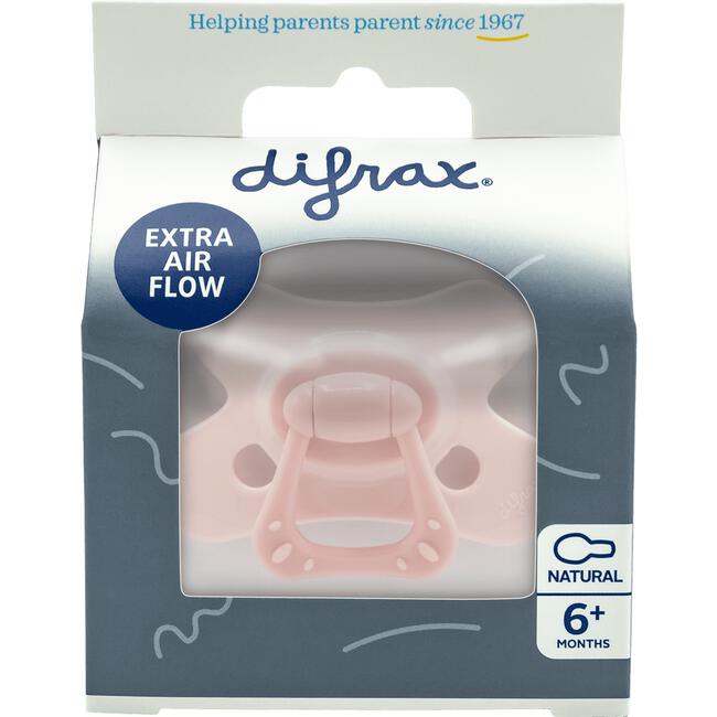 Difrax Fopspeen Naturel Pink Opal 6 Maanden 
