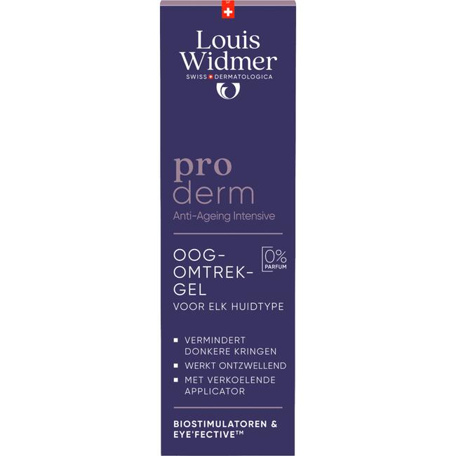 Louis Widmer Proderm Oogomtrekgel Zonder Parfum 15ML