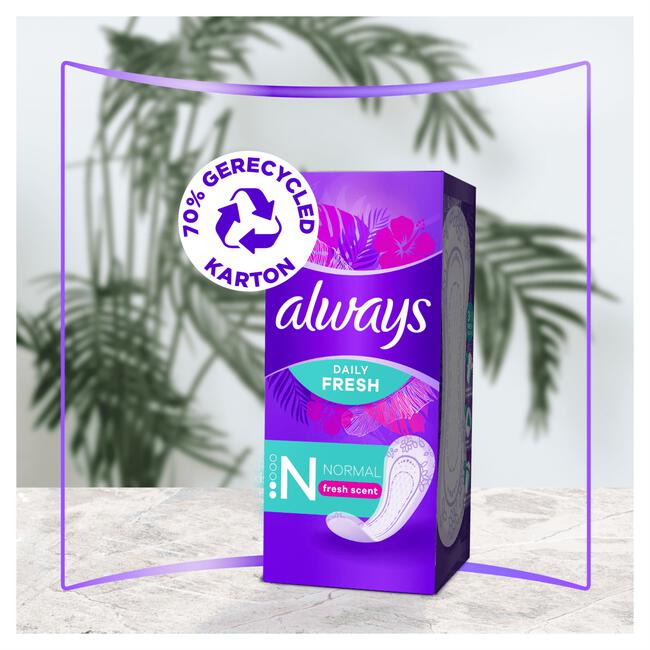 Always Daily Fresh Inlegkruisjes Normal 30 Stuks