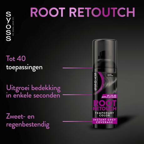 Syoss Uit Groeispray Donkerbruin