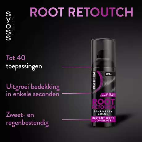 Syoss Uitgroeispray Donkerbruin 120 ML