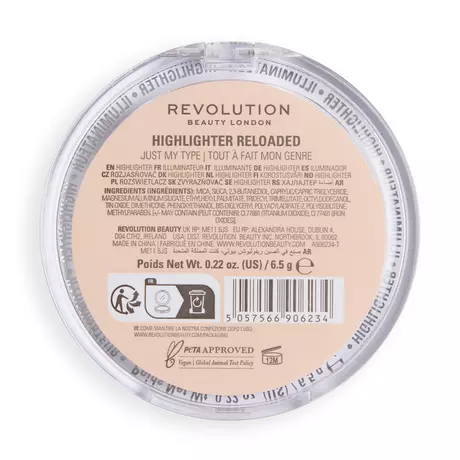 Revolution Reloaded Highlighter Just My Type Talc Free