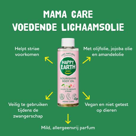 Happy Earth 100% Natuurlijke Mama Care Nourishing Body Oil 150 ML