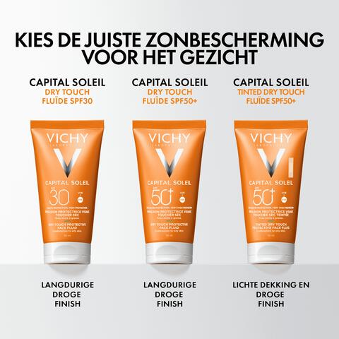 Vichy Capital Soleil Dry Touch Zonnecrème Gezicht SPF50 50 ML
