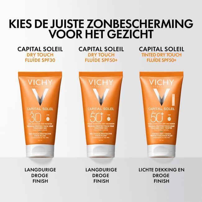 Vichy Capital Soleil Dry Touch Zonnecrème Gezicht SPF50 50 ML
