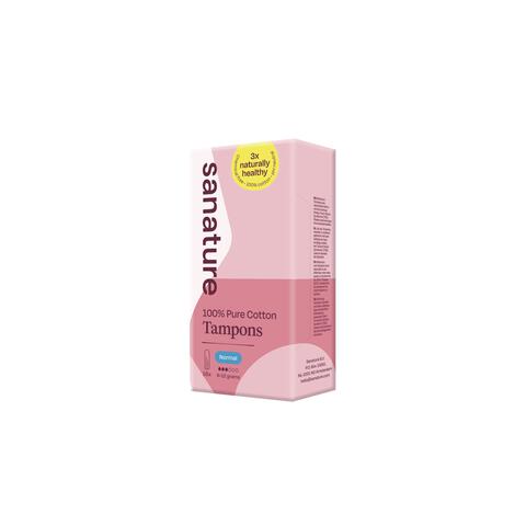 Sanature 100% Katoenen Tampons Normaal 16 stuks